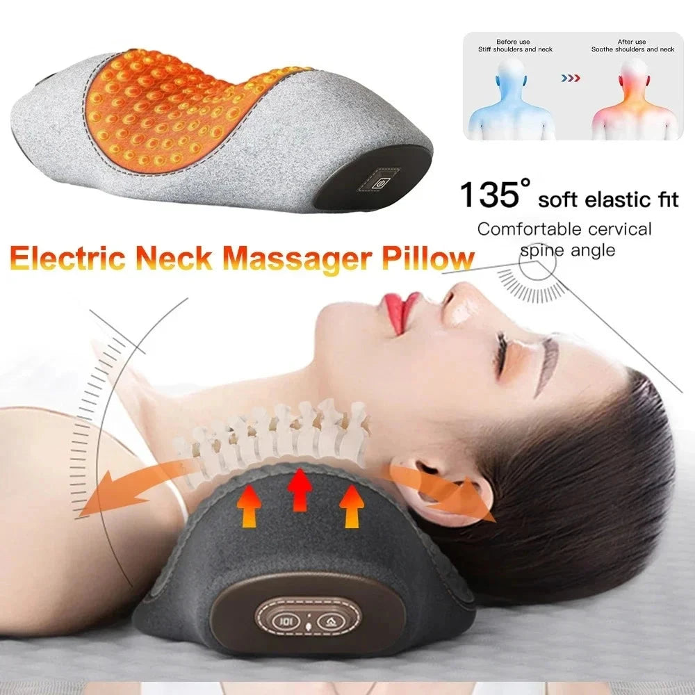 Electric Cervical Neck Massager Pillow